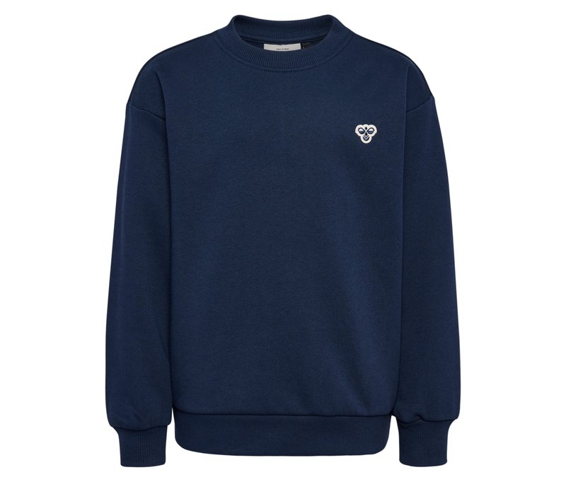 hummel® Sweater Hmljr Loose Crew Neck Bee - Kinder - Gr. 122/128 - blau