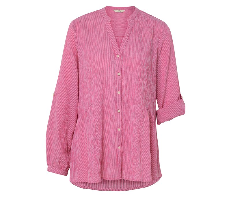 Tchibo - Gestreifte Longtunika - Damen - Gr. 36 - weiß/gestreift