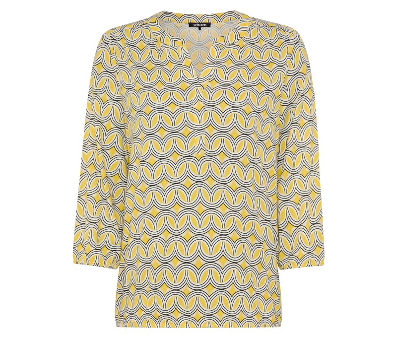 Tchibo - Olsen 3/4-Blusenshirt - Damen - Gr. 40 - print