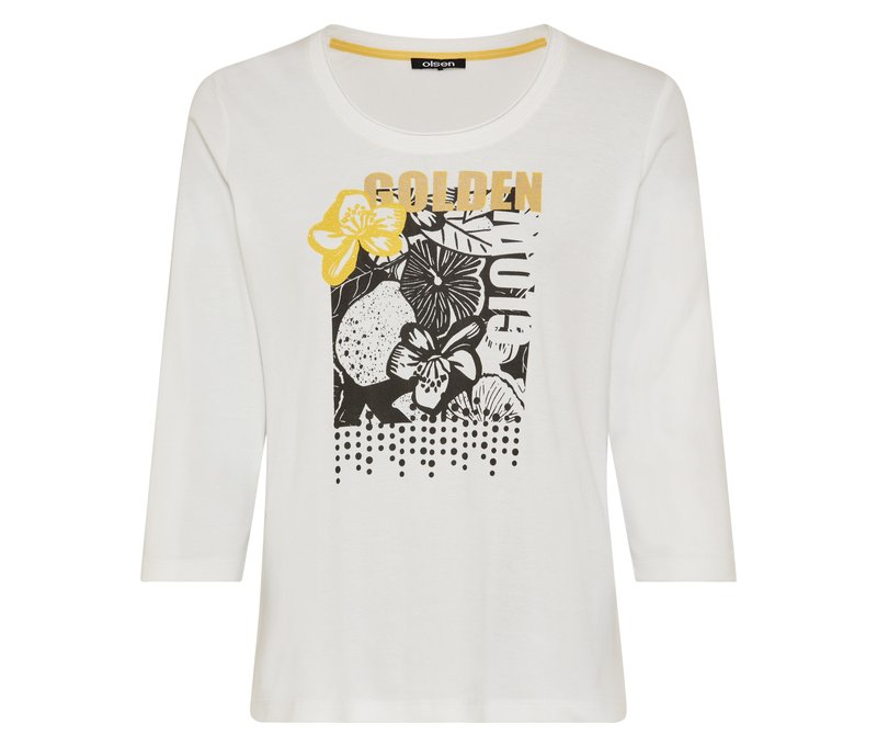 Tchibo - Olsen 3/4-Shirt - Damen - Gr. 36 - offwhite