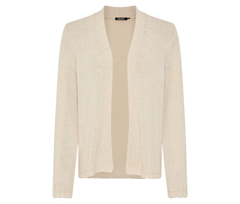 Tchibo - Olsen Leinen-Cardigan - Damen - Gr. 40 - beige