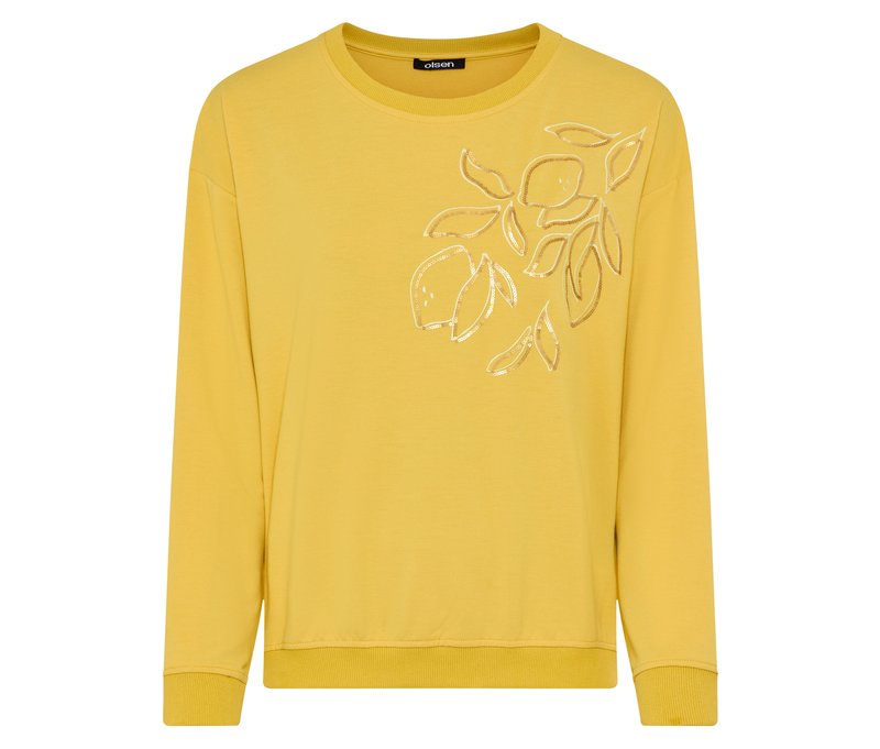 Tchibo - Olsen Sweatshirt Long Sleeves - Damen - Gr. 48 - gold