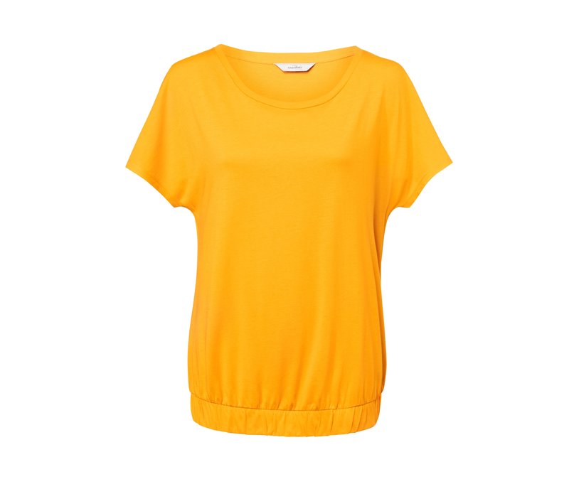 Tchibo - Kurzarmshirt - Damen - Gr. XL - senfgelb