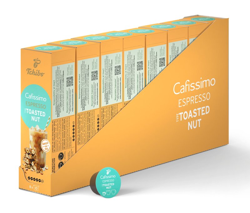 Cafissimo Flavoured Espresso - Toasted Nut - 80 Kapseln - Intensität: 5/6