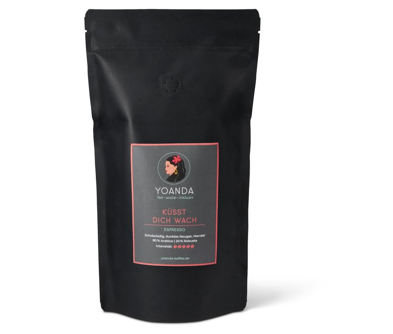 Yoanda - Küsst Dich Wach Espresso - 1 kg Ganze Bohne - Intensität: 5/6