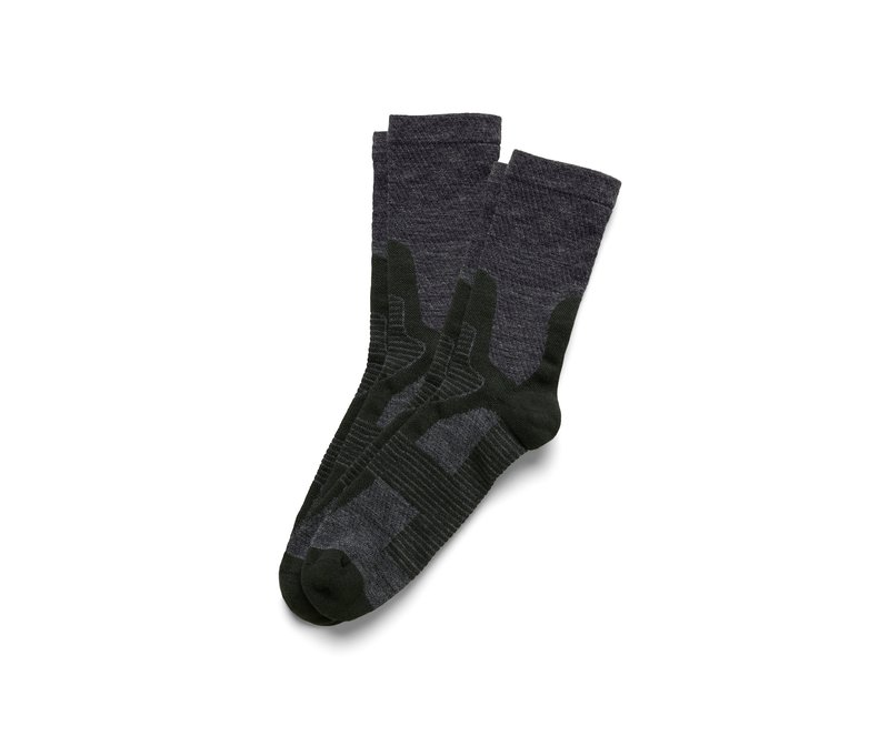 Tchibo - 2 Paar Trekking-Socken mit RWS-zertifizierter Wolle - Unisex - Gr. 35-38 - anthrazit
