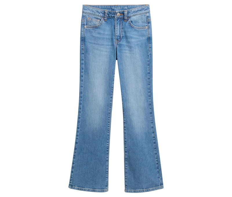 Tom Tailor Kinder-Jeanshose mit Schlag - Mädchen - Gr. 176 - dunkelblau