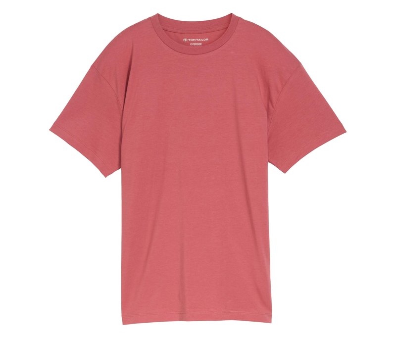 Tom Tailor Kinder-Oversized-T-Shirt mit Backprint - Jungen - Gr. 164 - rot