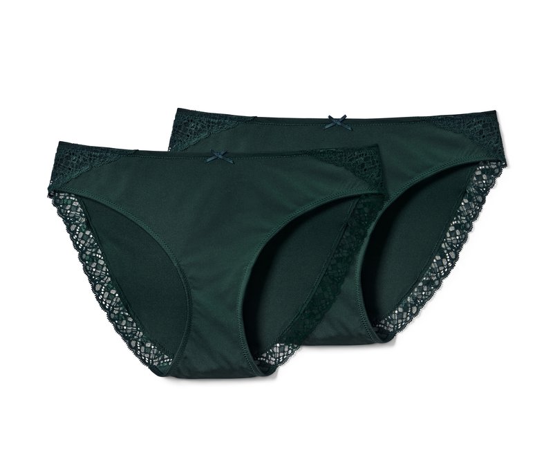 Tchibo - 2 Jazzpants - Damen - Gr. L - dunkelgrün