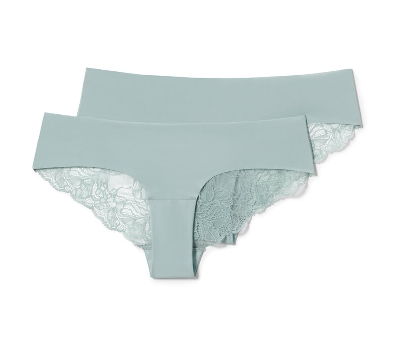 Tchibo - 2 Magic-Cut-Brazil-Slips - Damen - Gr. XS - blau