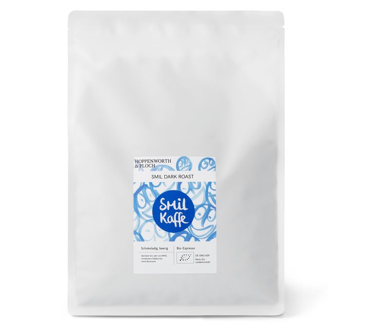 Hoppenworth & Ploch - Smil - Dark Roast Omni-Roast - 1 kg Ganze Bohne - Intensität: 5/6