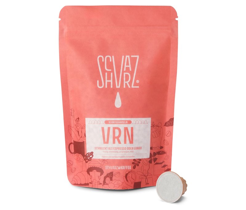 Schvarz - VRN Espresso - 10 Kapseln - Intensität: 4/6
