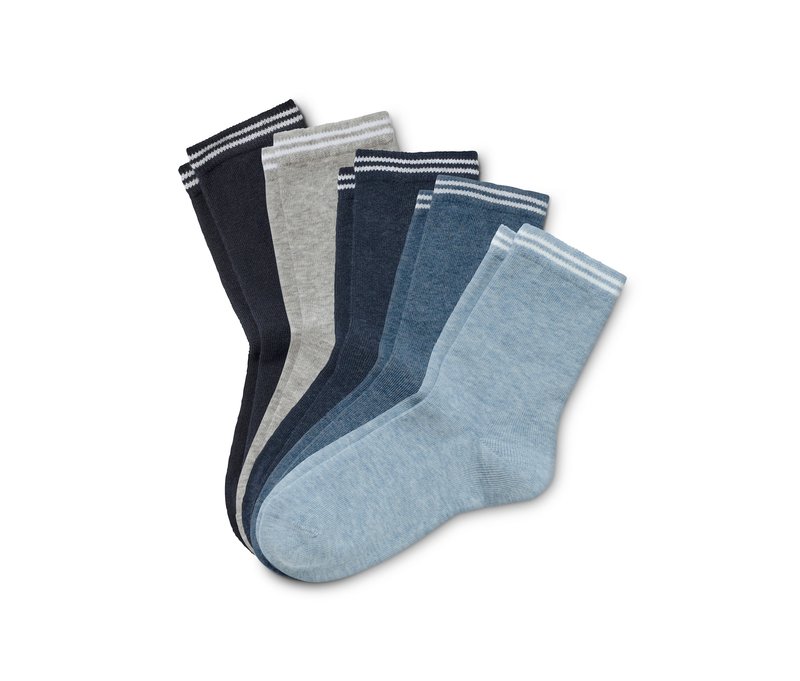 Tchibo - 5 Paar Socken - Mädchen - Gr. 31-34 - dunkelblau