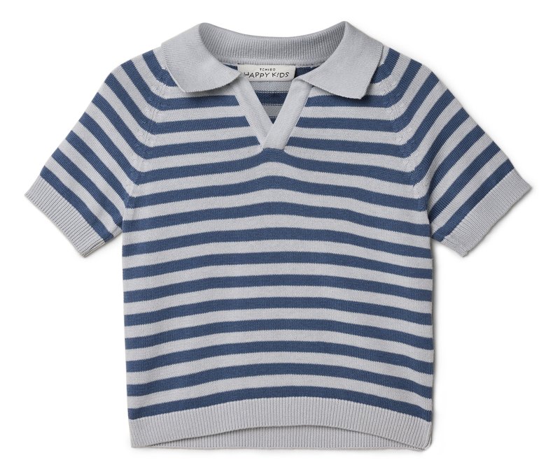 Tchibo - Kinder-Strick-Poloshirt - Kinder - Gr. 98/104 - dunkelblau