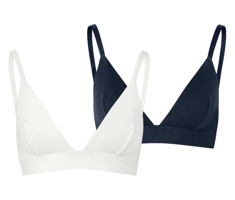 Tchibo - 2 Soft-BHs - Damen - Gr. 75B - dunkelblau