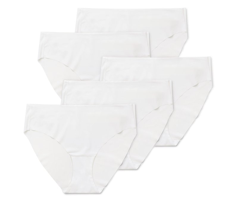 Tchibo - 5 Magic-Cut-Slips - Damen - Gr. M - weiß
