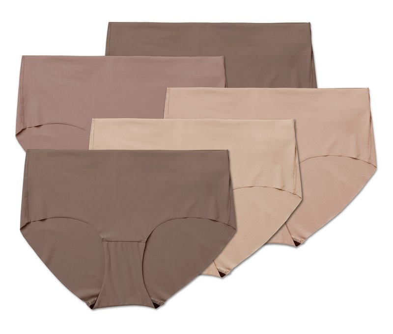 Tchibo - 5 Magic-Cut-Pantys - Damen - Gr. XS - beige