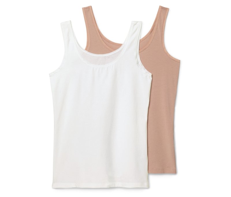 Tchibo - 2 Hemdchen - Damen - Gr. XXL - beige