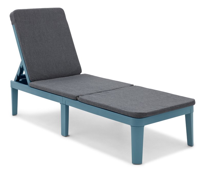 Tchibo - Gartenliege - 188x49,5x32,5cm - blau - Polypropylen / Fiberglas / Polyester