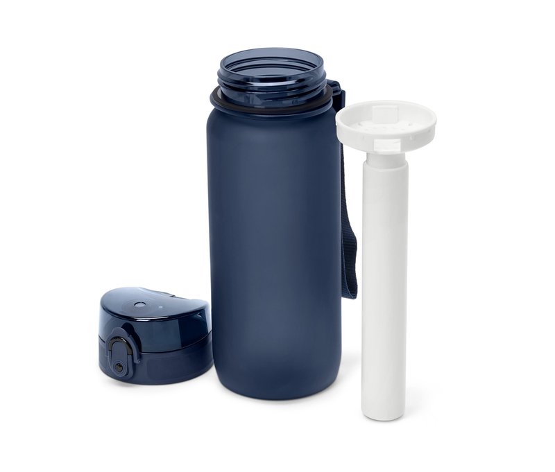 Tchibo - Trinkflasche mit Kühlakku - dunkelblau
