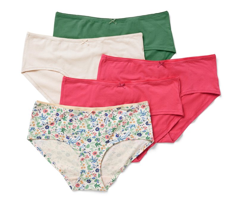 Tchibo - 5 Pantys - Damen - Gr. XL - koralle