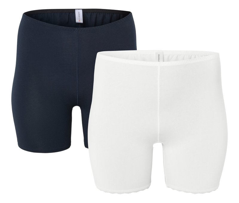 Tchibo - 2 Radler-Shorts - Damen - Gr. L - dunkelblau