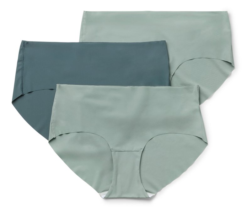Tchibo - 3 Magic-Cut-Pantys - Damen - Gr. M - petrol