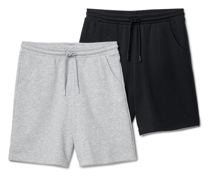 Tchibo - 2 Kinder-Sweatshorts - Jungen - Gr. 158/164 - schwarz