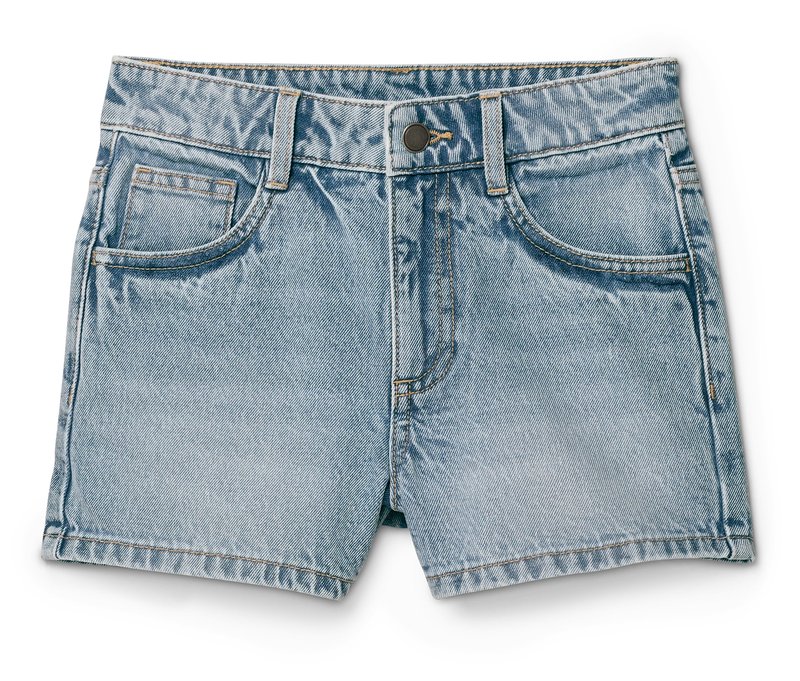 Tchibo - Kinder-Jeans-Shorts - Mädchen - Gr. 158 - hellblau