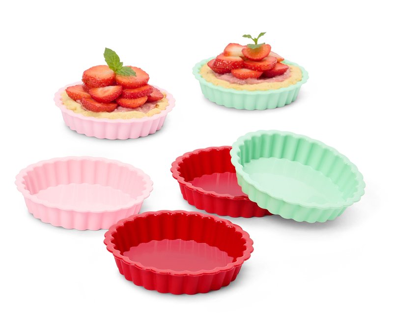 Tchibo - 6 Silikon-Mini-Tarteformen - grün