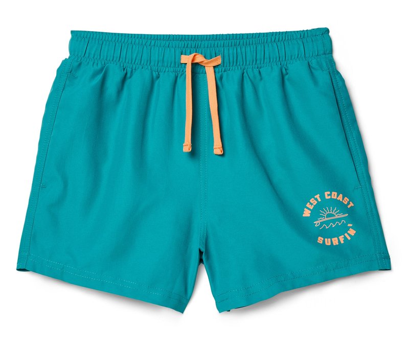 Tchibo - Kinder-Boardshorts - Jungen - Gr. 134/140 - türkis/print