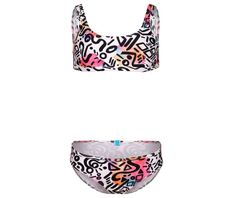 arena Kinder-Bralette-Bikini »Water Print« - Mädchen - Gr. 140 - print