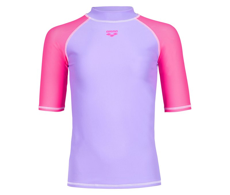 arena Kinder-UV-Kurzarm-Schwimmshirt »Rash Graphic« - Kinder - Gr. 116 - pink