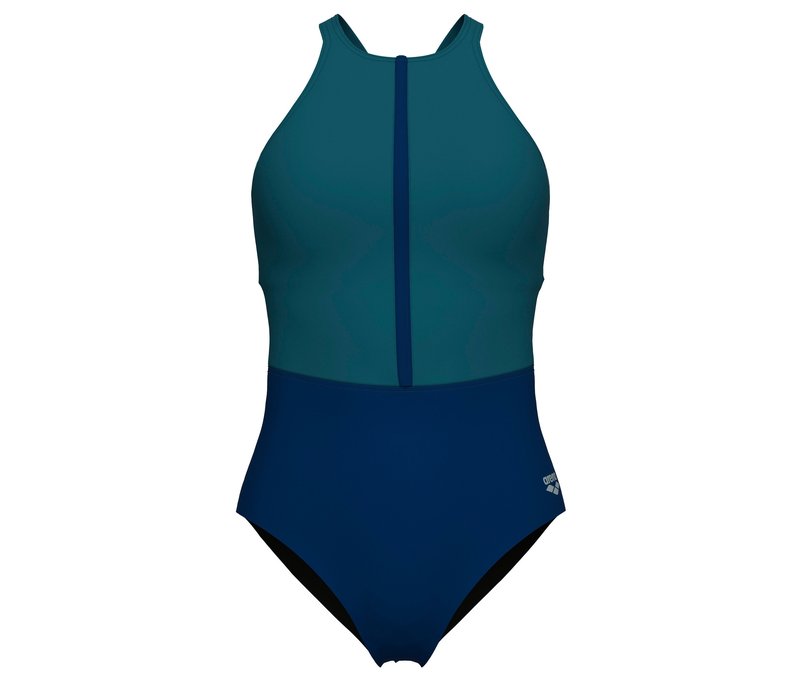 arena Shapewear Damen-Badeanzug Silvia B-Cup Cross Back - Damen - Gr. 42 - dunkelblau