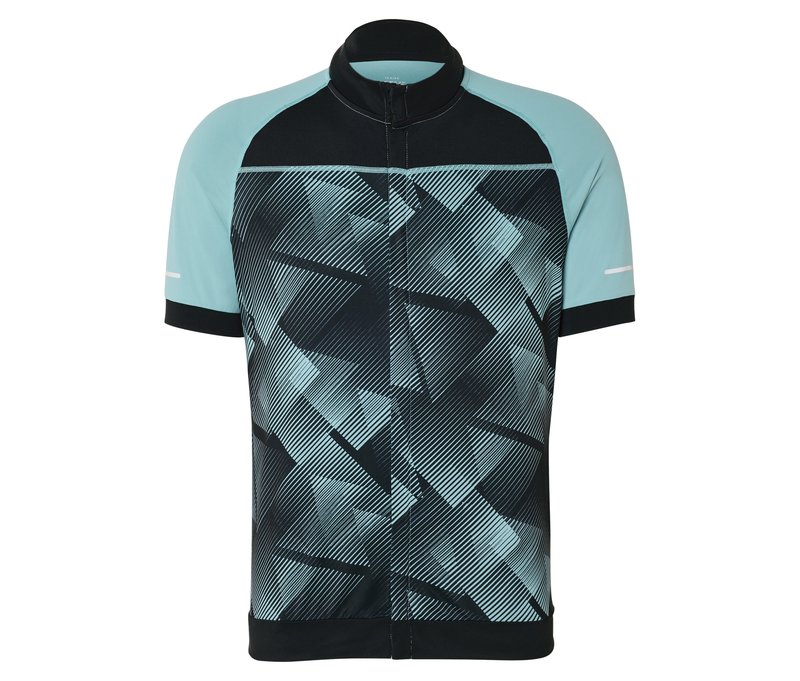 Tchibo - Fahrrad-Trikot - Herren - Gr. M - türkis/print