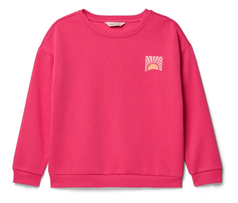 Tchibo - Kinder-Sweatshirt mit überschnittenen Schultern - Mädchen - Gr. 170/176 - rot