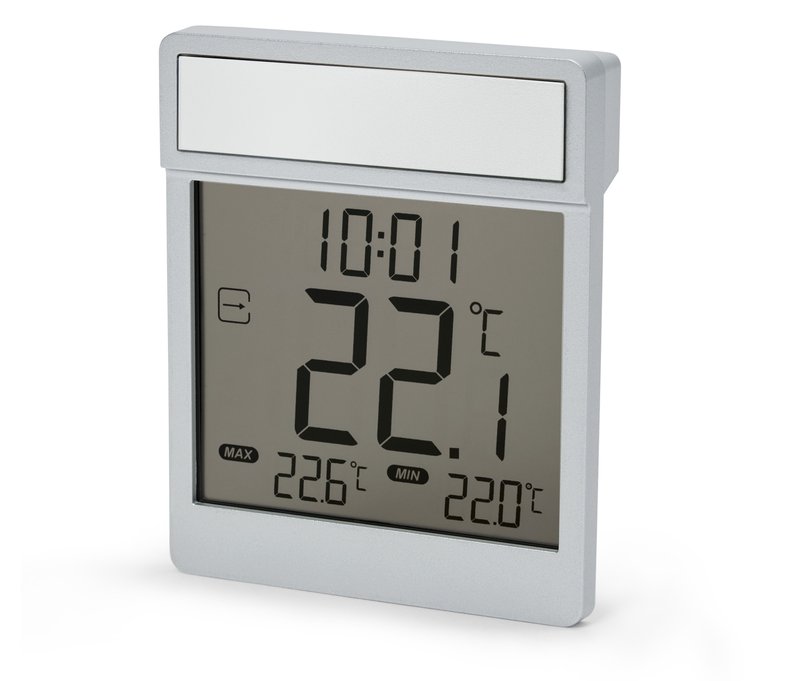Tchibo - Fensterthermometer - silber