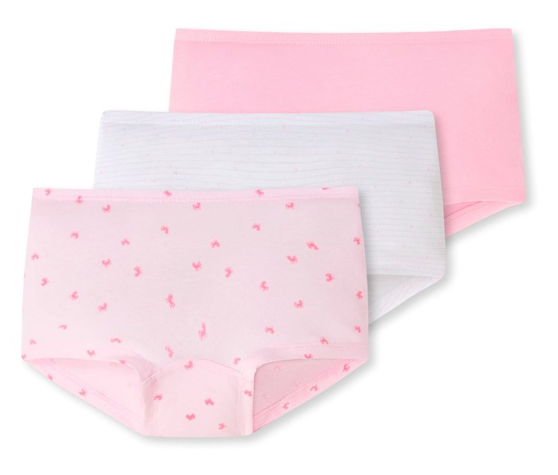 3 Schiesser Kinder-Pantys - Mädchen - Gr. 128 - weiß
