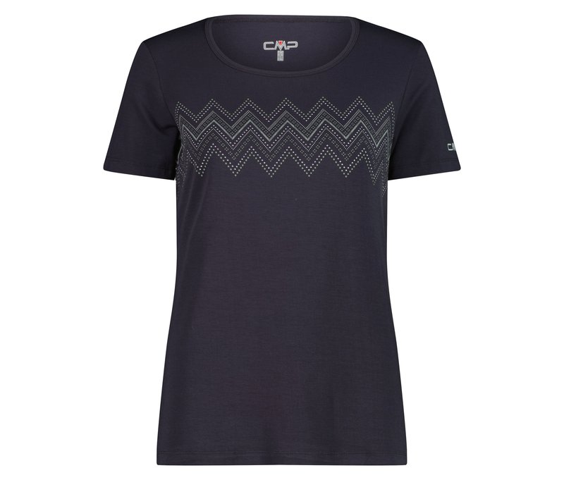 CMP Damen-Bamboo-T-Shirt - Damen - Gr. 38 - anthrazit