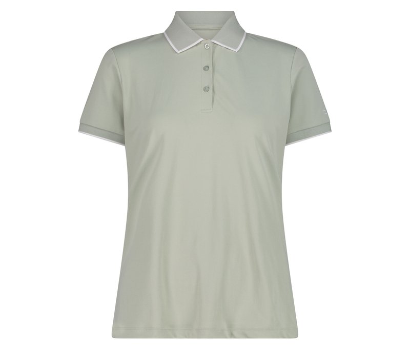 CMP Damen-Poloshirt aus Stretch-Piqué - Damen - Gr. 42 - grün