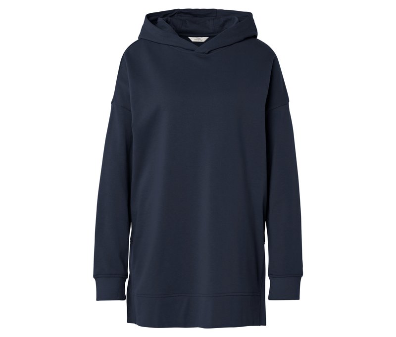 Tchibo - Langes Kapuzen-Sweatshirt - Damen - Gr. L - dunkelblau