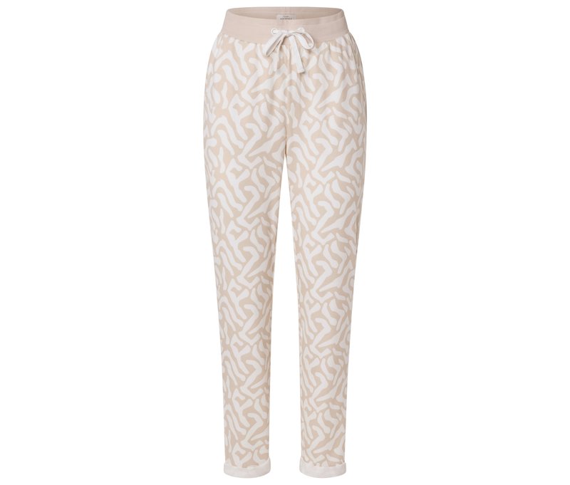 Tchibo - Bedruckte Sweatpants - Damen - Gr. S - creme/print