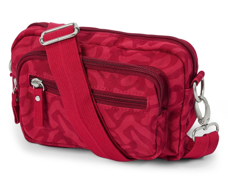 Tchibo - Sicherheits-Umhänge-und-Bauchtasche - rot