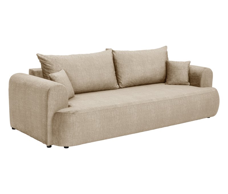 Tchibo - Sofa 2 - 255x117x86cm - beige - Polyester / Holz / Schaumstoff