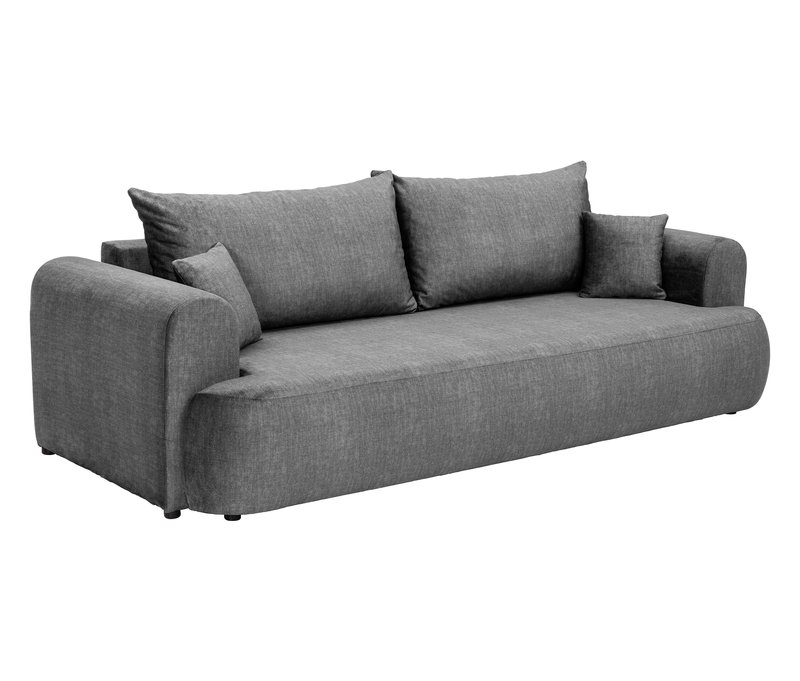 Tchibo - Sofa 2 - 255x117x86cm - grau - Polyester / Holz / Schaumstoff