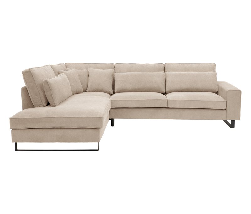 Tchibo - Ecksofa links mit Sofa 2 - 314x246x94cm - schwarz - Polyester / Nylon / Holz