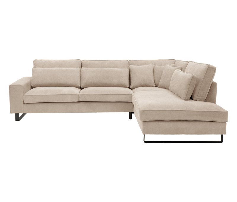 Tchibo - Ecksofa rechts mit Sofa 2 - 314x246x94cm - schwarz - Polyester / Nylon / Holz