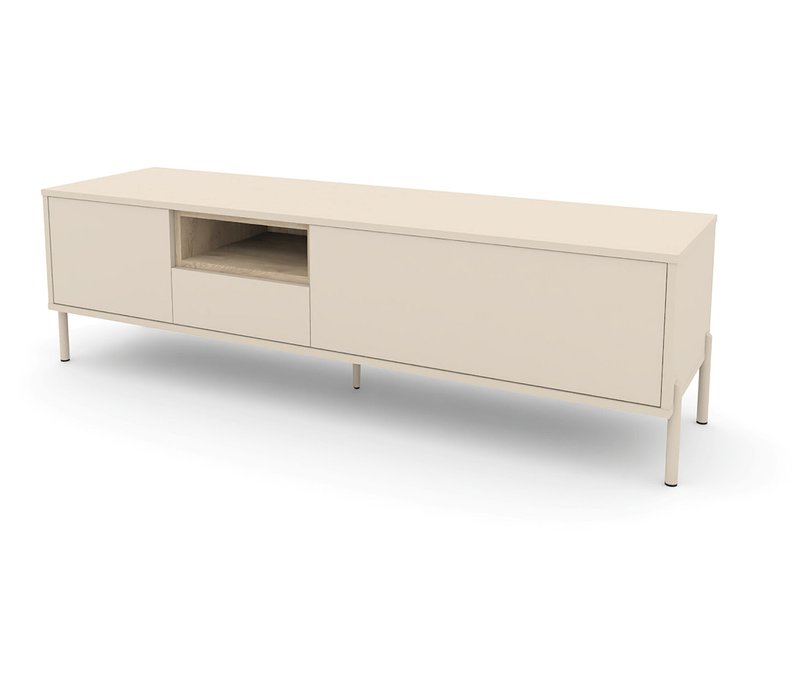 Tchibo - Lowboard "Hygge" - 115x43x46cm - grün - Holz / Metall / Acryl