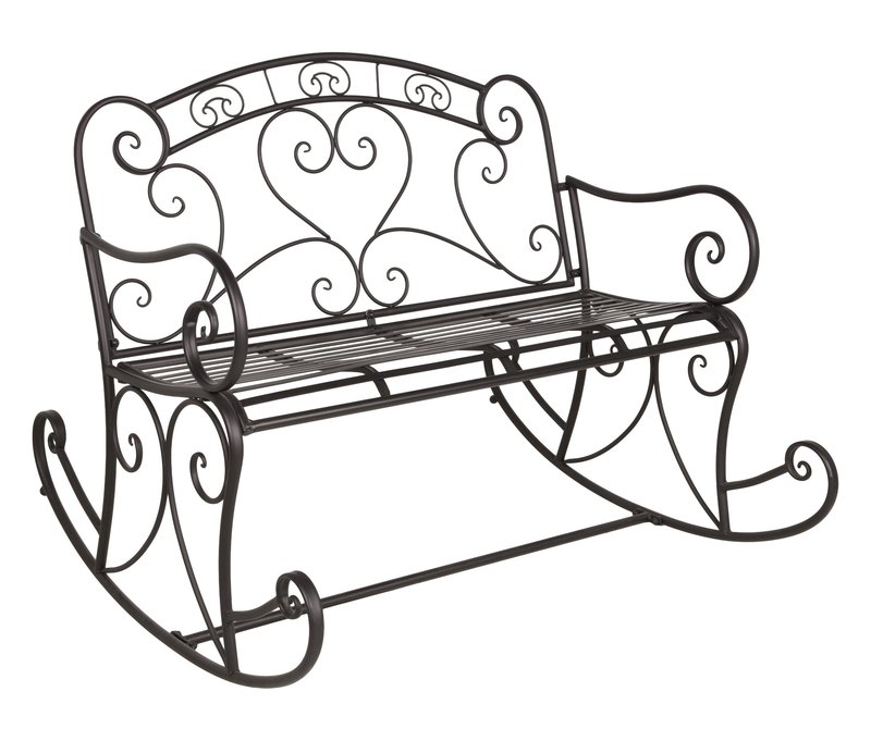 Tchibo - Schaukelbank - 110x101x94cm - schwarz - Stahl