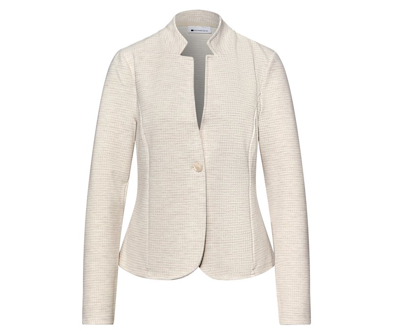 Street One Jerseyblazer - Damen - Gr. 40 - beige